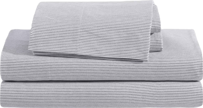 Printed 200-Thread Count Cotton Percale 4-Pc. Sheet Set, Full