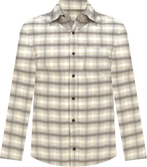 Men's Brushed Flannel Button Down Shirt