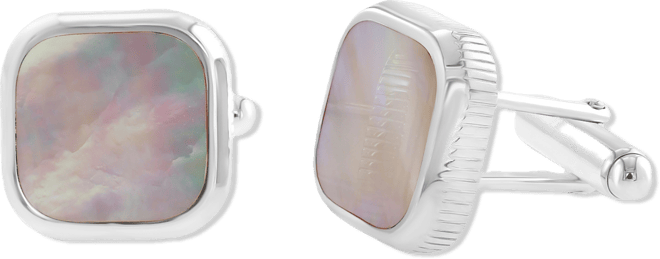 Effy Men's Mother of Pearl Square Cufflinks in Sterling Silver