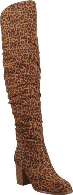 Women's Kaison Wide Calf Stacked Heel Over The Knee Boots