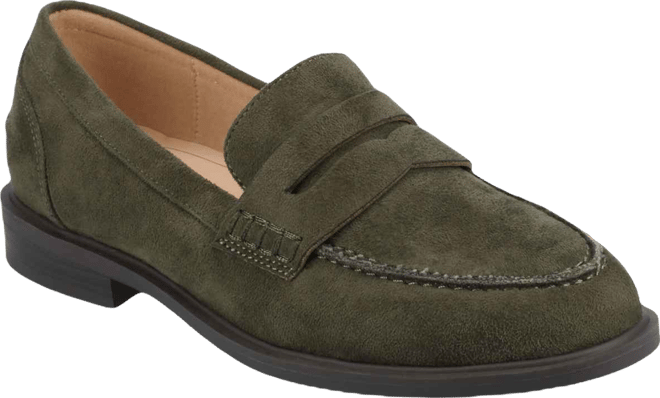 Women's Brooks Block Heel Comfort Penny Loafers