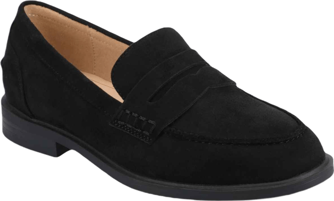 Women's Brooks Block Heel Comfort Penny Loafers