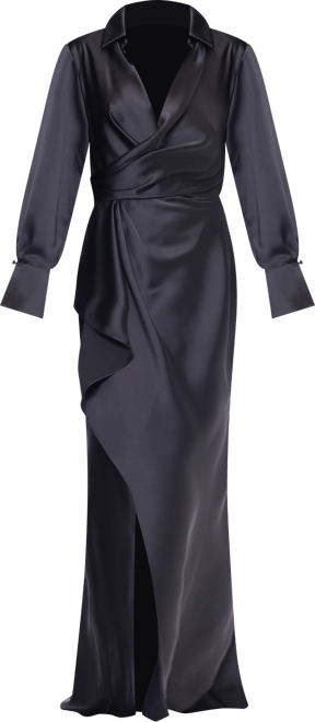 Petite Long Sleeve Shirt Dress