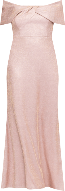 Petite Embellished Off-The-Shoulder Dress