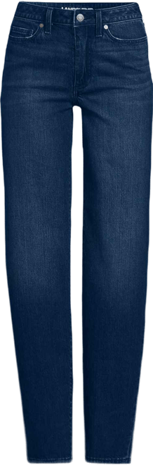 Women's Soft Denim Mid Rise Relaxed Straight Leg Jeans