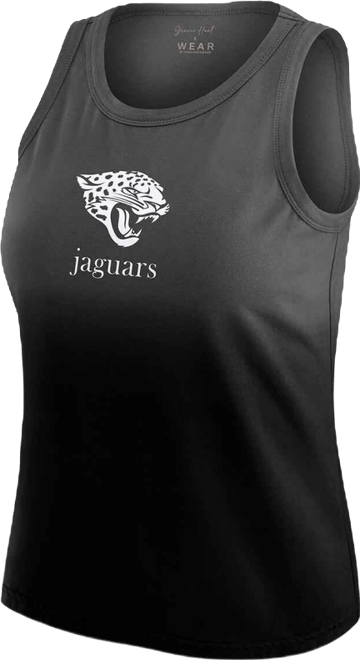Women's x Gracie Hunt Black Jacksonville Jaguars Ombre Tank Top