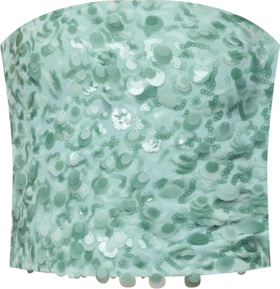 Womens Brynn Sequin Strapless Top