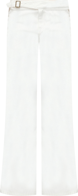 Women's Buckle Low Rise Straight Leg Pants