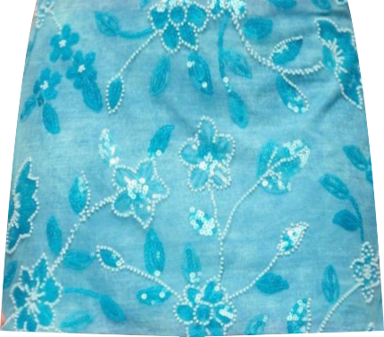 Womens Asher Beaded Floral Mini Skirt