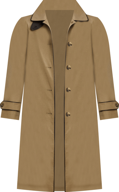 Women's Buttoned Maxi Trench Coat