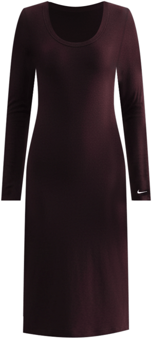 Nike Sportswear Chill Knit Women's Tight Long-Sleeve Midi Mini-Rib Dress