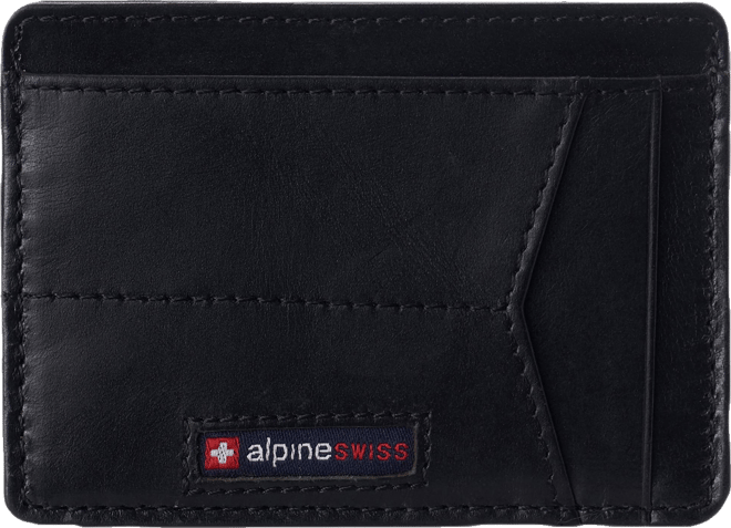 Men's Men Rfid Safe Minimalist Front Pocket Wallet Leather Thin Card Case