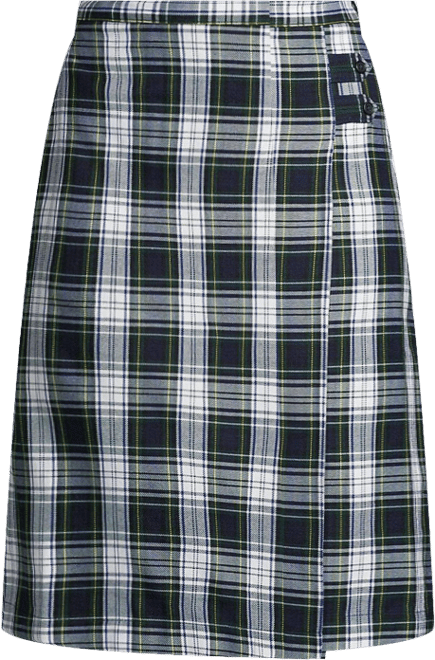 Women's Plaid A-line Skirt Below the Knee
