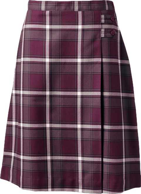 Women's Plaid A-line Skirt Below the Knee