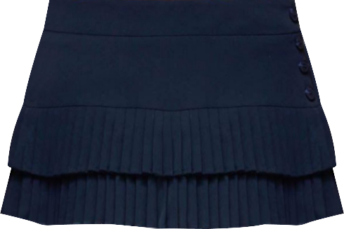 Womens Double Pleated Mini Skort