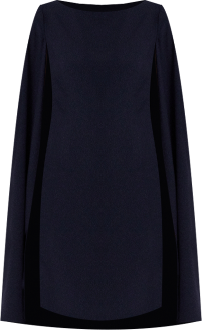 Women's Georgette Cape Dress
