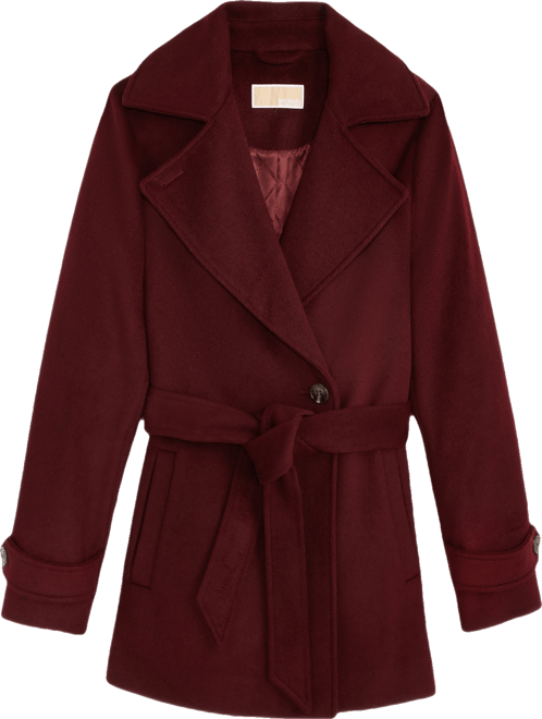 Michael  Women's Double-Breasted Belted Wrap Coat, Exclusively at Macy's