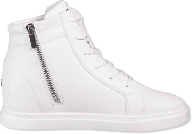Women's White Wedge Sneaker