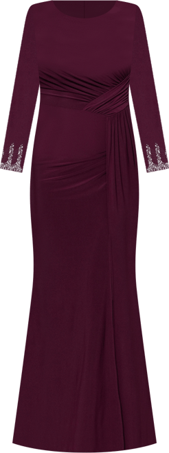 Women's&nbsp;Long Sleeve Beaded Cuff Dress