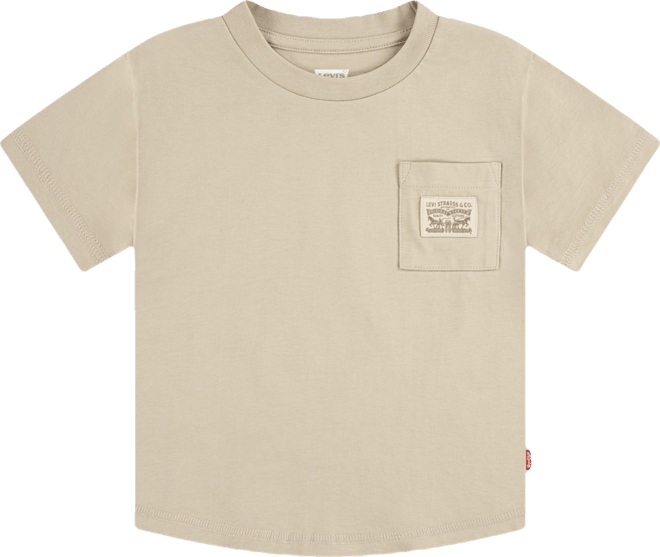 Big Boys Curved Hem Patch Pocket T-Shirt