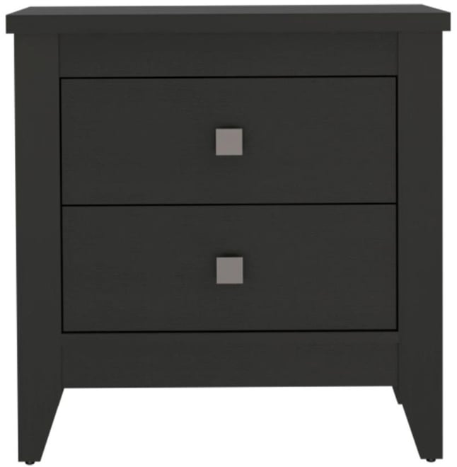 Casainc Storage Cabinet NightStand End Table with Two Shelves