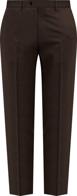 Men's Slim-Fit Wool Suit Pants