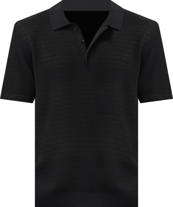 Men's Fine-Knit Cotton Polo Shirt