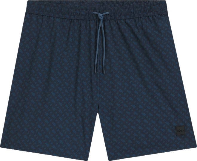 Boss by  Men's Degrade Monogram Swim Shorts