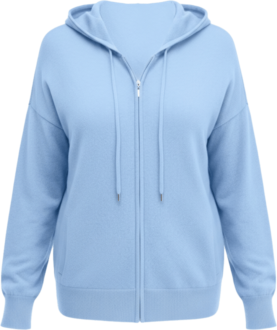 Plus Size 100% Cashmere Zip-Up Hoodie, Macy's Exclusive