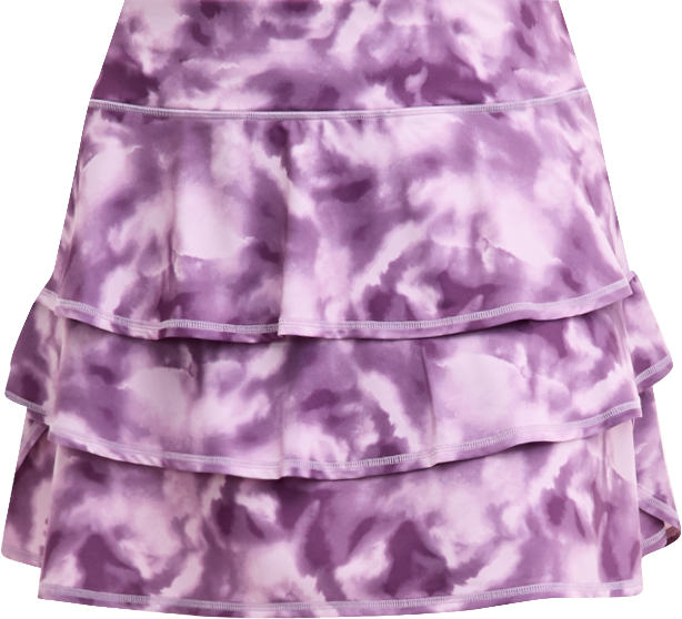 Plus Size Relaxed Smoky Dye Jersey Flounce Skort, Macy's Exclusive