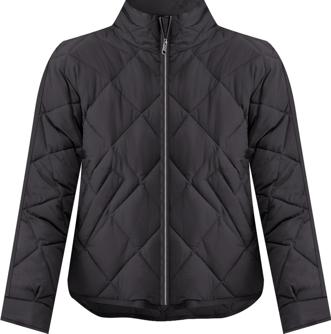 Women's Cropped Diamond Quilted A-Line Jacket, Exclusively at Macy's