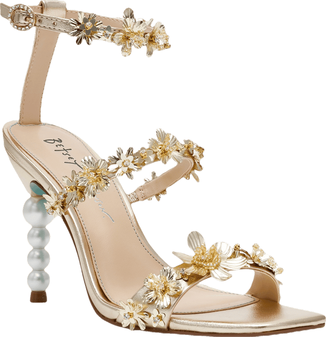 Women's Lorra Flower Sequin Dress Sandals