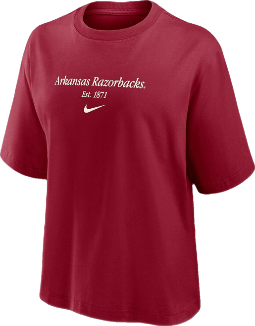 Women's Cardinal Arkansas Razorbacks Boxy T-Shirt