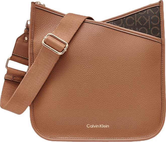 Lyla Signature-Blocked Adjustable Crossbody with Web Strap