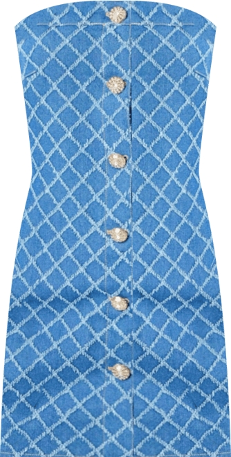 Women's Distressed Denim Mini Dress