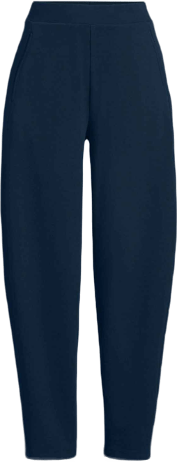 Women's Petite Sport Knit High Rise Barrel Ankle Pants