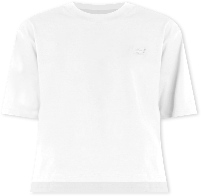 New Balance Kvinner Logo Oversized Jersey T-Shirt