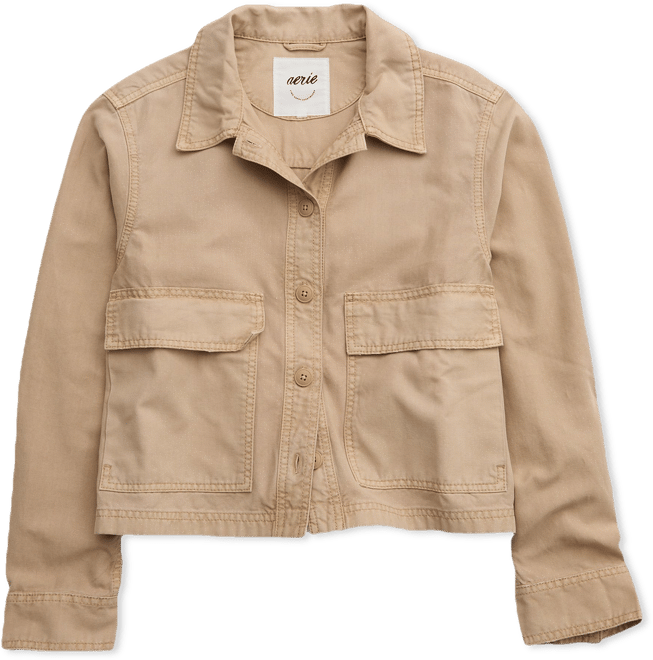 ジャケット・アウター LINEN CROPPED CHORE JACKET LIDNM / Llife ONLINE STORE / LINEN CROPPED CHORE JACKET