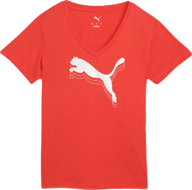 PUMA Essentials Metallic V-Neck T-Shirt