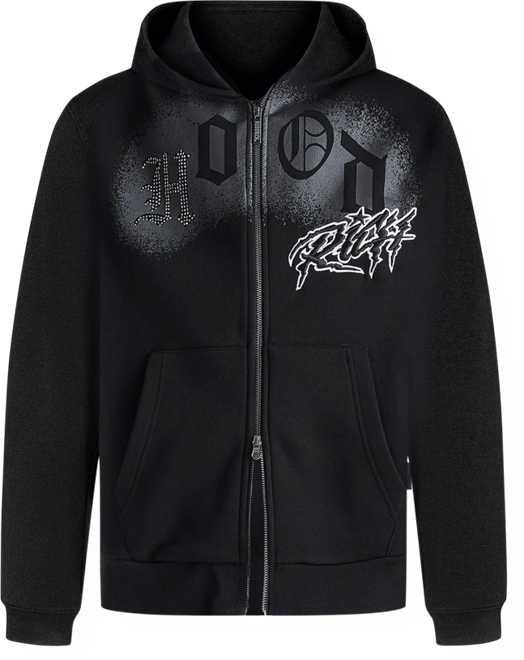 Men's Hoodrich Iron Oversized Full-Zip Hoodie | JD Sports