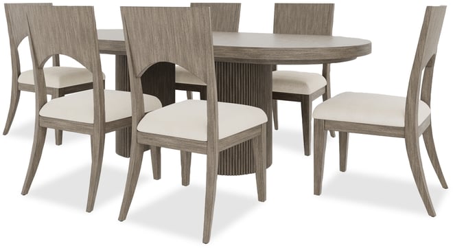 Frandlyn 7pc Dining Set (Table + 6 Side Chairs)