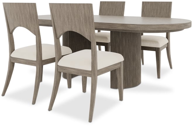 Frandlyn 5pc Dining Set (Table + 4 Side Chairs)