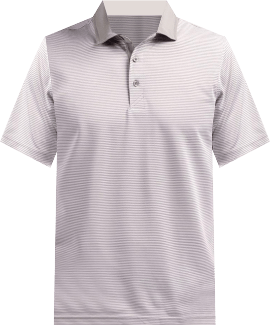 Men's Virtue Eco Pique Micro Stripe Recycled Polo