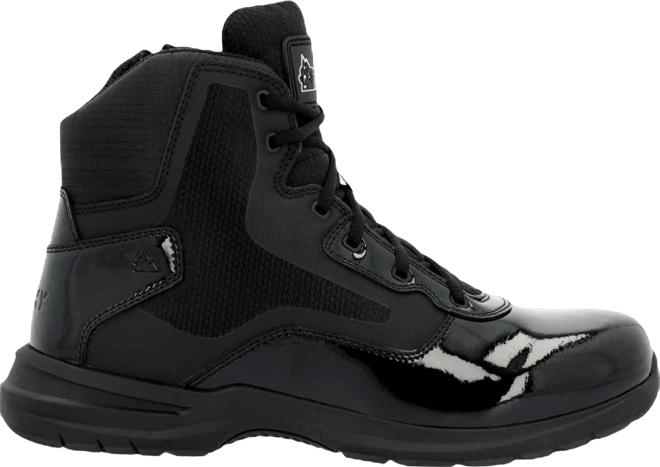 Men's Cadet 6" Black Side Zip Public Service Boot