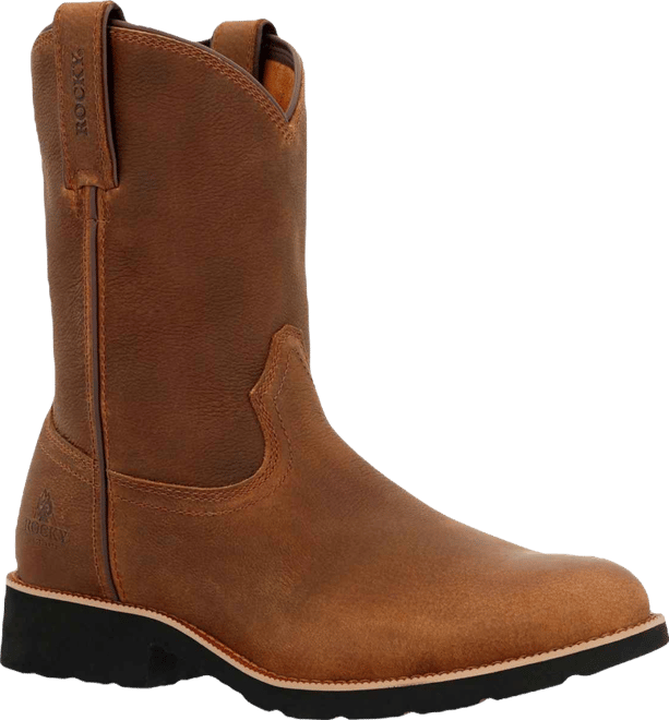 Men's Monocrepe Unlined Pull-On Western Boot