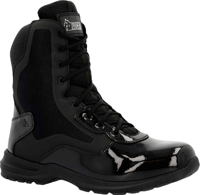 Men's Cadet 8" Black Side Zip Public Service Boot