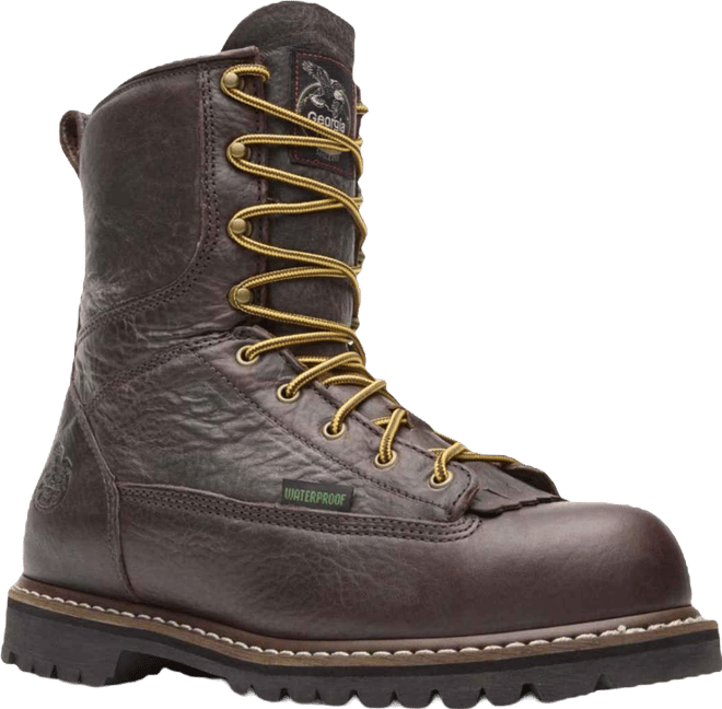Men's Steel Toe Waterproof Lace-To-Toe Work Boot