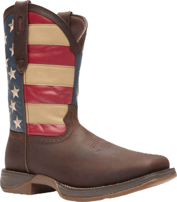 Men's Rebel by Patriotic Pull-On Western Flag Boot
