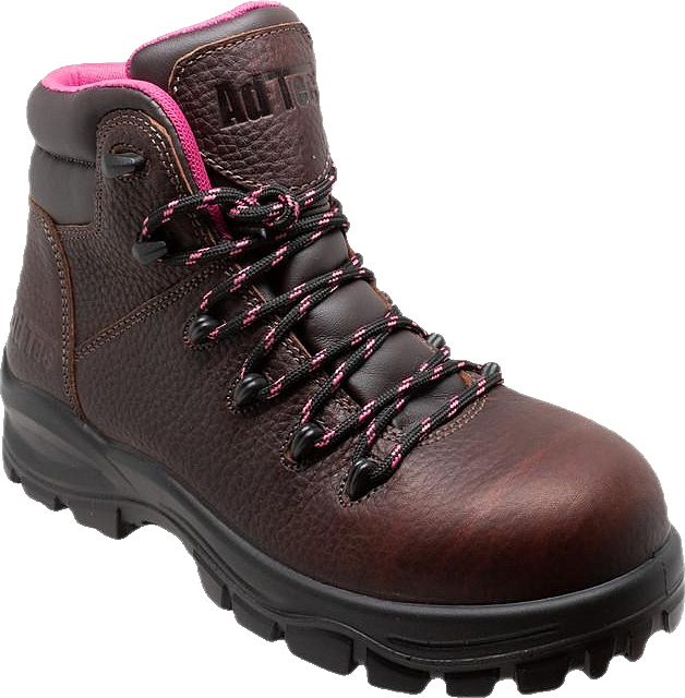 Women 6" Waterproof Soft Toe Work Boot Brown