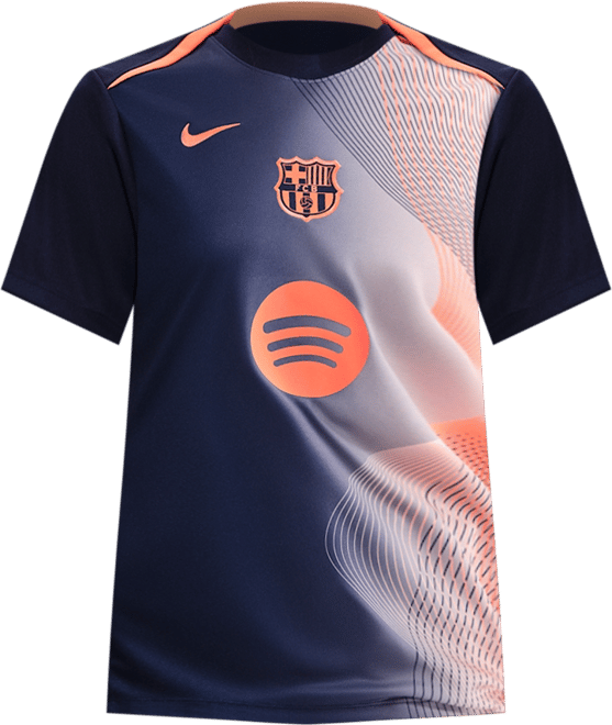 Terceiro equipamento Academy Pro FC Barcelona Camisola de futebol do equipamento de aquecimento Nike Dri-FIT Total 90 para mulher